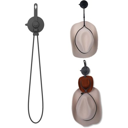 Cowboy Hatteholder, Cowboy Hatteholder til Rejser, Cowboy Hat Opbevaring med Sugekop, Bil Cowboy Hatteholder, Makramé Cowboy Hatteholder (59.2*8.7cm)