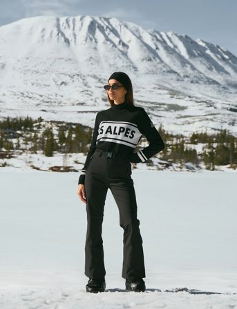 Twist & Tango Les Alpes Knitted Sweater - Black - L