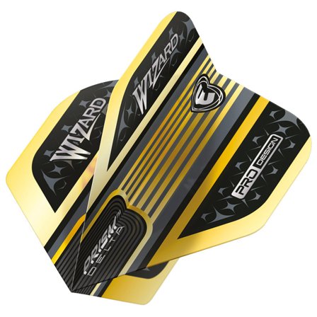 Winmau Prism Delta Wizard Gold Dart Flights | Winmau.com