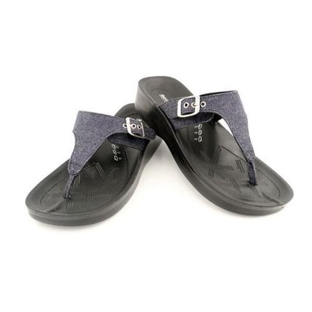 Sandaler Aerosoft modell Blue Canvas med tåsplit