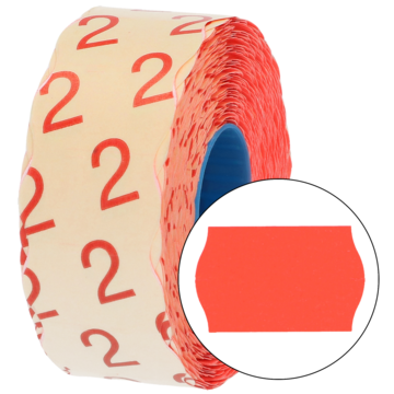 ETIKETT RØD 26X16 G2 6 RLL