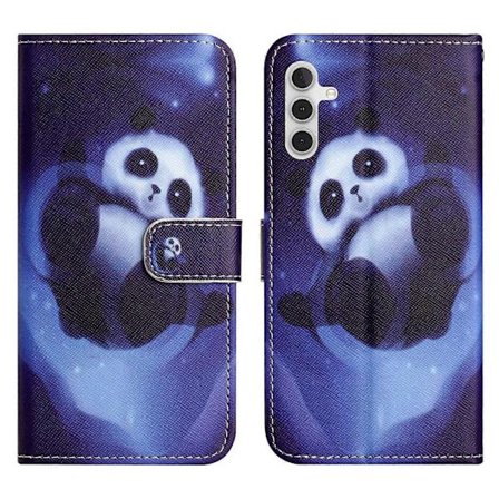 Kompatibel med Samsung Galaxy A56 5G Deksel Mønstertrykk PU-skinn Lommebok Telefondeksel Kryssstruktur Flerfarget