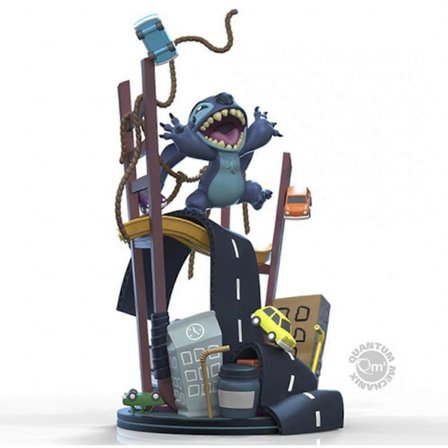 Quantum Mechanix QMx - Stitch x San Francisco - 8" Q-Fig Max Elite [SAMLEOBJEKTER] Vinyl Figur, Samleobjekt USA import