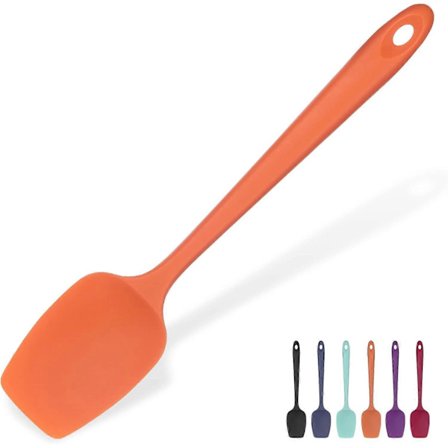 315 Värmebeständig Flexibel Sömlös Gummispatel, Bakning Matlagning Silikon Köksredskap för Nonstick Kokkärl Blandning Omrörning Skrapning (29cm, 