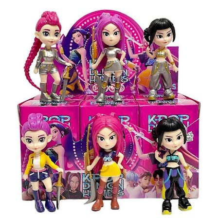 6 stk. K-POP Demon Hunter Dukker Actionfigur Leketøy Rumi Mira Zoey Figur Dukke For Fans Bursdagsgave Til Barn