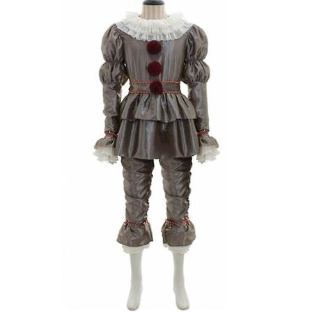 Voksen Pennywise Klovnekostyme Cosplay Party Kostyme Scene Show Fancy Dress Antrekk Sett Halloween-WELLNGS XL