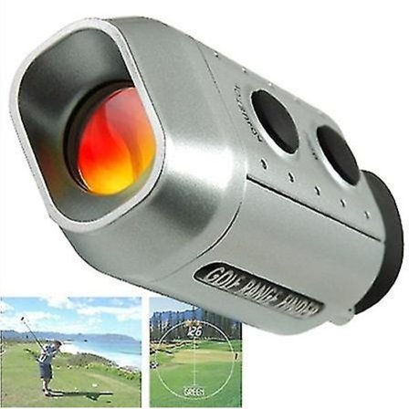 Golf-etäisyysmittari 1100 jaardia / 1000 m, ammattimainen metsästys-etäisyysmittari 6x/7x suurennos, USB-lataus ja IP54 tangon lukitukselle, Dist