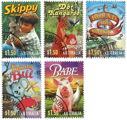 Australien - Børnetime - Stemplet sæt 5v