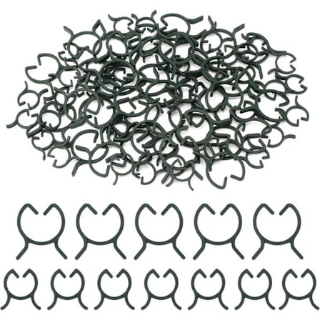 Plastik haveclips til klatreplanter, 200 stk., M + L størrelser