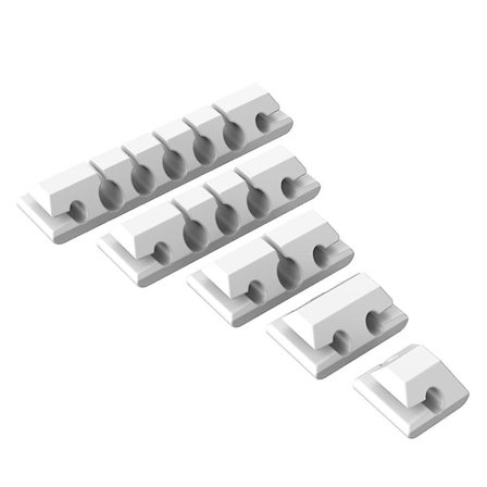 5 kpl kaapelipidikettä - Johdonpitimet - Itsekiinnittyvä kaapelienhallintajärjestäjä - Koti, toimisto, koppi, auto, yöpöytä, työpöydän lisävarusteet