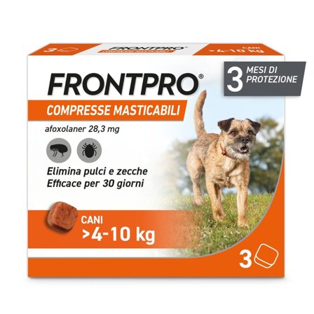 Frontpro Contro Pulci E Zecche 3 Compresse Masticabili Per Cani