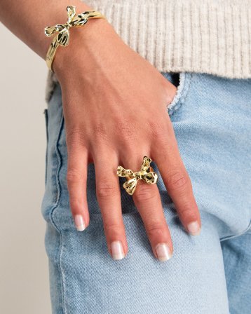 IOAKU BOW RING Gouden Sieraden Meisjes - Kids Brand Store