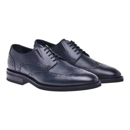 Baldinini, Derby shoes in calfskin Niebieski, Mężczyzna, Rozmiar: 46 EU