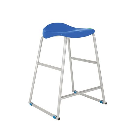 Ultimate plastic stool, H 685 mm, blue