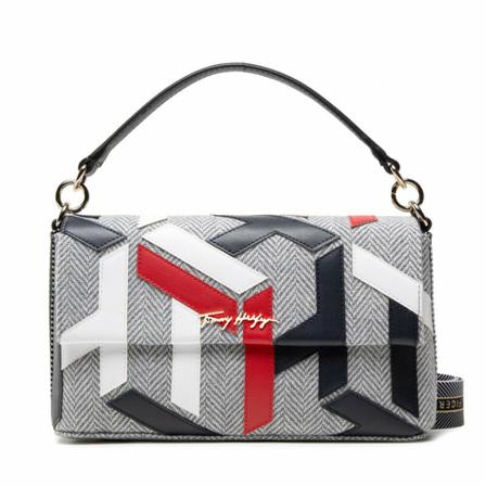 Tommy Hilfiger, Handbag Grijs, Dames, Maat:ONE Size,leer