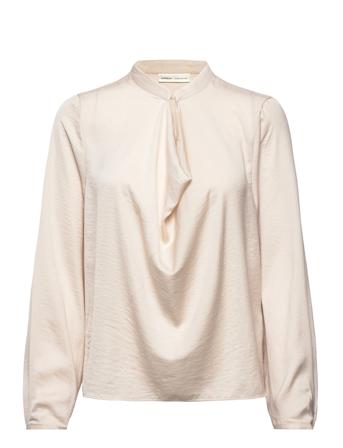Sotoiw Cowl Blouse Bluse Langermet Creme InWear