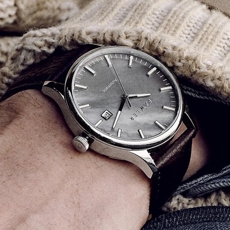 Timon | Grey Mother-of-Pearl Automatic Watch for Men - Wrist watches