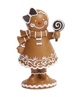 Dekoration Pepparkaksflicka Brun - Jul - Linea