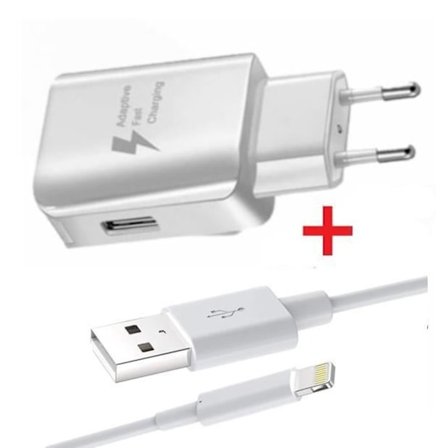 Laddarpaket + kabel för Apple iPad Pro 12.9 Snabbladdare Ultra kraftfull och snabb NY GENERATION 3A med LIGHTNING USB-KABEL[qb]