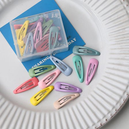 30 baby -3 cm metallhårklämmor för barn - Minihårklämma