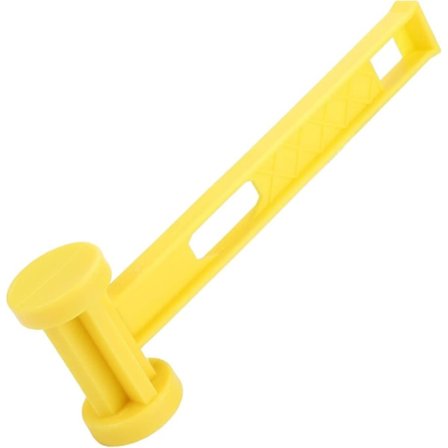 Muovinen leirintävasara, telttavaarnan vasara, telttavaarna irrottimella telttavaarnoille (2 kpl, keltainen) Z