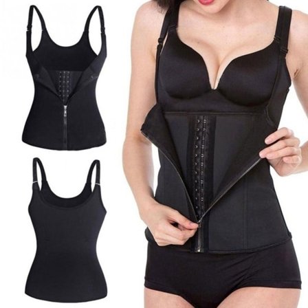 Waist trainer Shapewear Top Wait Trainer Slim Waist där S svart s
