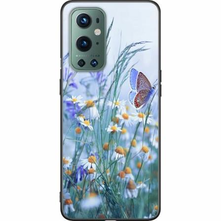 Oneplus 9 Pro Svart Skal Blommor