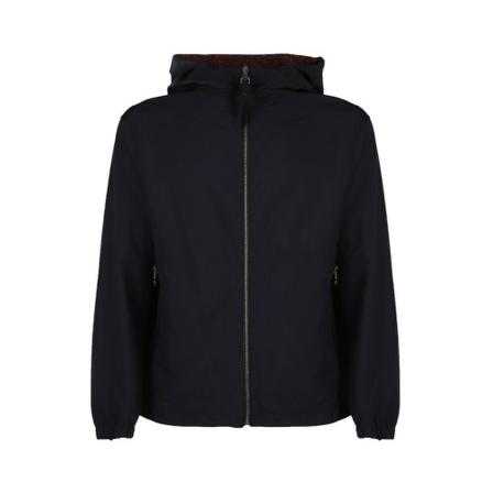 Salvatore Ferragamo, Light Jackets Blauw, Heren, Maat:XL
