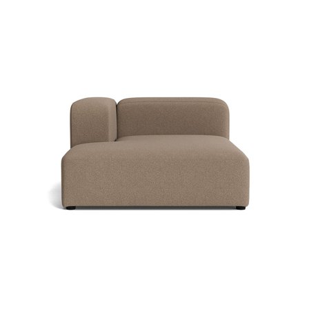 Milo XL chaiselong, venstrevendt - Loop Mørk Beige - 130x170x72 - Sofa, chaiselong