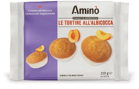 Amino' le Tortine Albicocca 4 Pezzi da 52,5 g