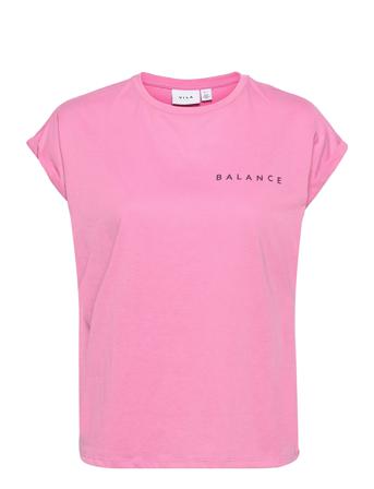 Vibalance S/S T-Shirt/Su Pink Vila