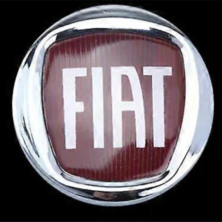 4 stk. 60 mm 50 mm Egnet til Fiat 500 Hjulkapsler Nav Fælge Støvtæt Dæksel Emblem Badge Unto Stilo Bravo Ducato Freemont[D]