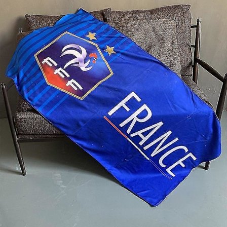 75*140cm jalkapallo suuri kylpypyyhe Ranskan joukkueen painatus suorakulmainen kylpypyyhe rantapyyhe suuri pyyhe