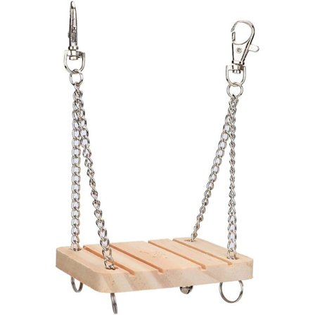 Hamsterhuske, tresklie med justerbar hengende kjede for mus