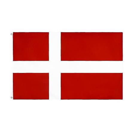 90 X 150cm Dansk flagg av Danmark nasjonal flagg polyester polyester utendørs dekorasjon