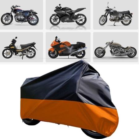 Motorsykkel regntrekk beskytter mot støv og sol ORANSJE orange 220x95x110