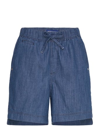 Scotch & Soda | Sporty Utility Short In Lightweight Denim — Washed Indigo | XS