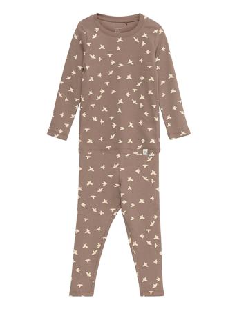 Set Top Leggings Rib Aop Patterned Lindex