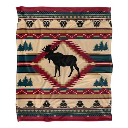 JQ Licensing Silky Moose Supermjuk Filt One Size Flerfärgad