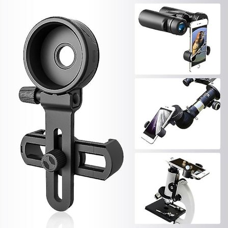 Universell Mobiltelefon Adapter Brakett Klemme Feste Mykt Gummimateriale For Kikkert Monokulær Spotting Scope