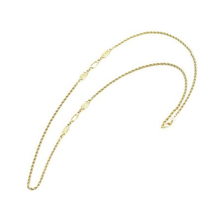 Dior Vintage pre-owned Necklace CD Gul, Dame Vintage Smykker, Størrelse: ONE Size