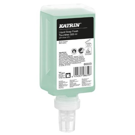 KATRIN Tvål Touchfree Fresh 500ml - Lyreco - Städ och hygien - Tvål och hygien - Hygiensystem - Katrin