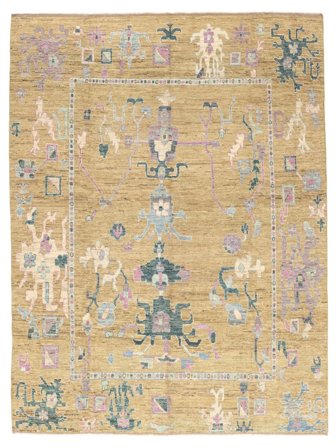 Classic Afghan Fine Matta Orientalisk Orange/Beige Stor (Ull, Afghanistan)