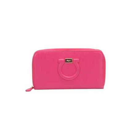 Salvatore Ferragamo Pre-owned, Pre-owned Leather wallets Roze, Dames, Maat:ONE Size