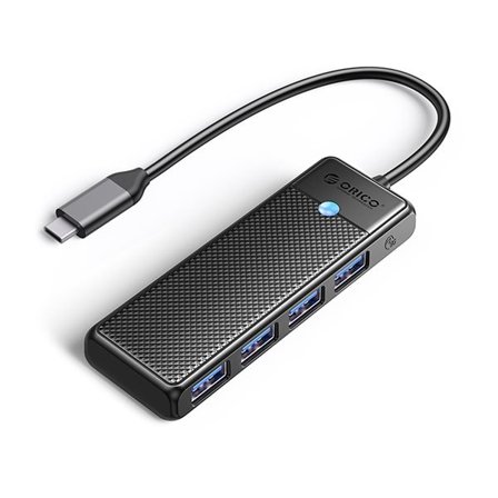 Orico PAPW4A-C3 USB-A-hub dokkingstasjon 4x USB-A 3.0 - svart