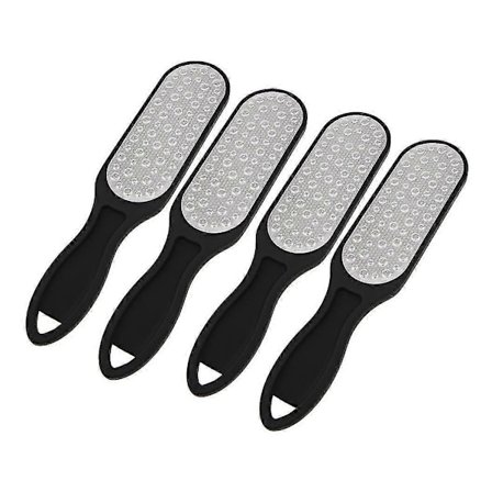 Fotpedikyr, hard hudfjerner, fotpleie hæl skjønnhetsglass uavhengig erstatning lang fot sliping gnidning fot sliping stein svart 4 stk