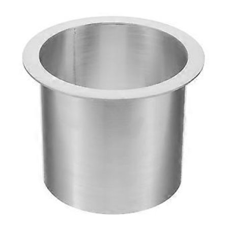 Indbygget affaldsskakt til bordplade Rund skraldespandsholder Glat rustfrit stål Lille affaldsspand