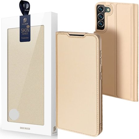 Dux Ducis Skin Pro-deksel med flip for Samsung Galaxy S22+ (S22 Plus) Gull