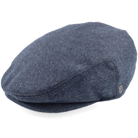 Jaxon & James - Grå flatcap Keps - Pure Wool Harlem Charcoal Flat Cap @ Hatstore