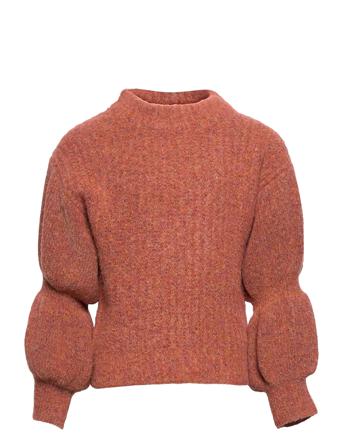 Nlfnadeen Ls Short Volume Knit Red LMTD
